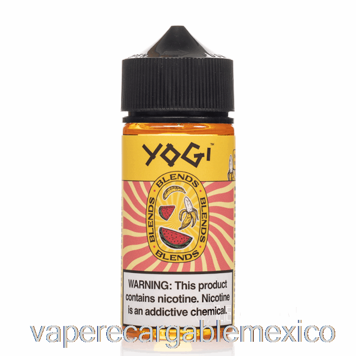 Vape Recargable Plátano Sandía Hielo - Yogi Blends - 100ml 6mg